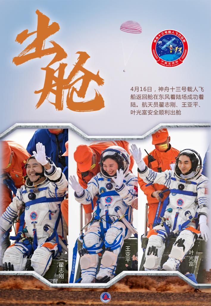 神舟十三號(hào)載人飛船返回艙成功著陸 飛行任務(wù)取得圓滿成功