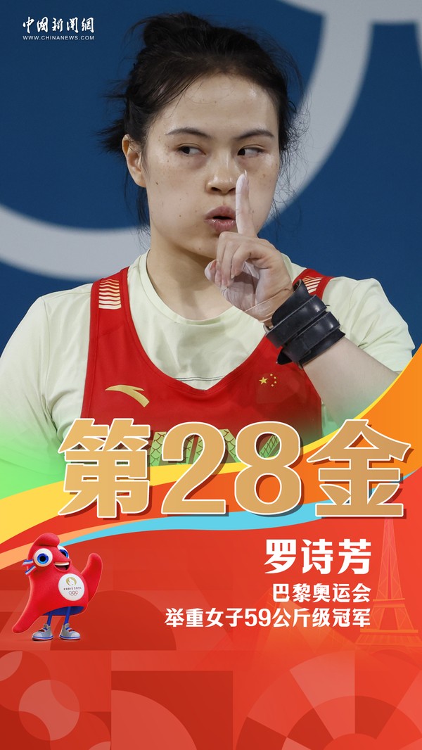 第28金！羅詩芳打破三項奧運會紀錄奪冠